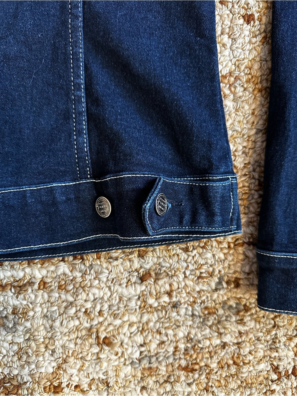 FUBU Dark Blue Denim Jean Jacket - Picture 9 of 10